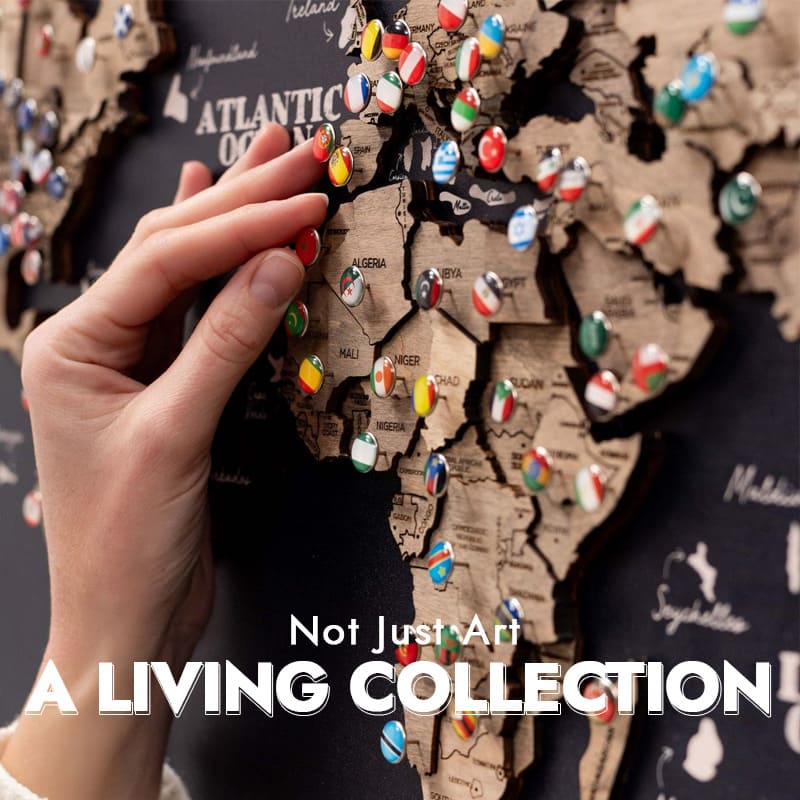 Premium Wooden World Map – Add Style to Your Home (Made in USA)