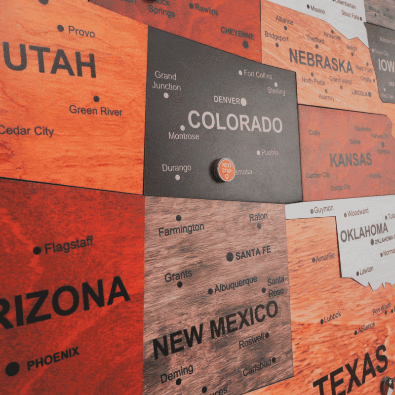 The United States & World Wooden Map Puzzle Full Packed (Made in USA)