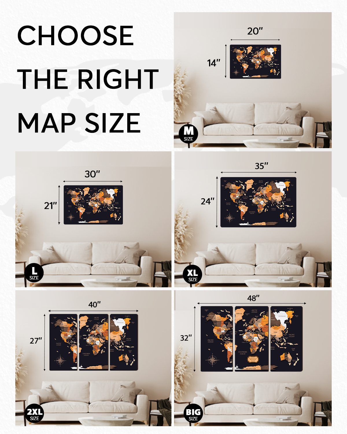 Personalized 3D Wooden World Travel Map Wall Decor, Wall Art, Explore Your Journey!