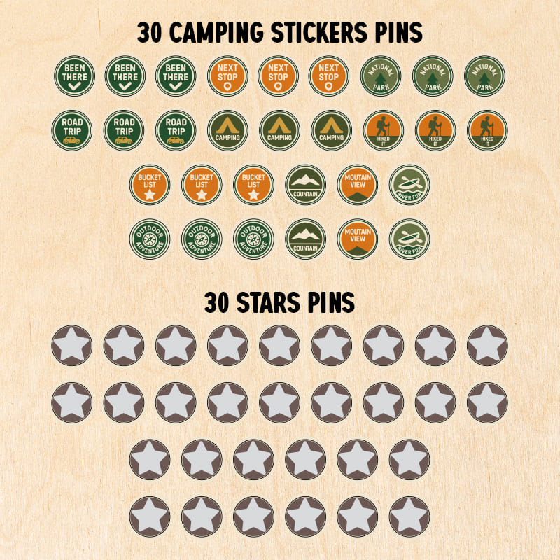 The United States & World Wooden Map Puzzle Full Packed (Made in USA)